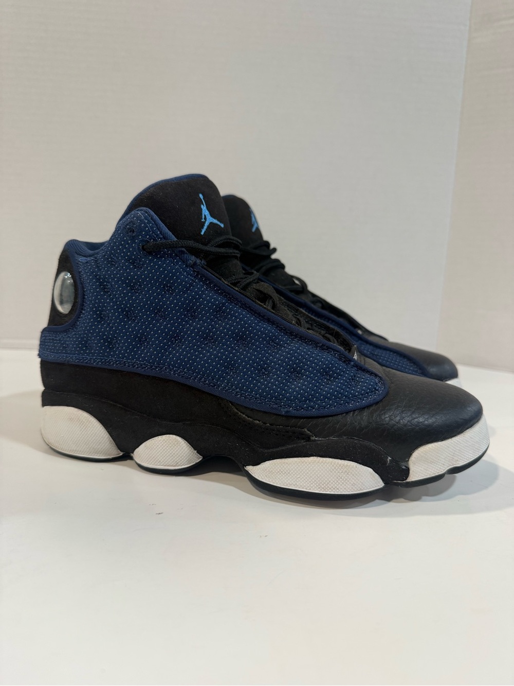 Jordan Navy Blue and Black Retro Basketball Shoes